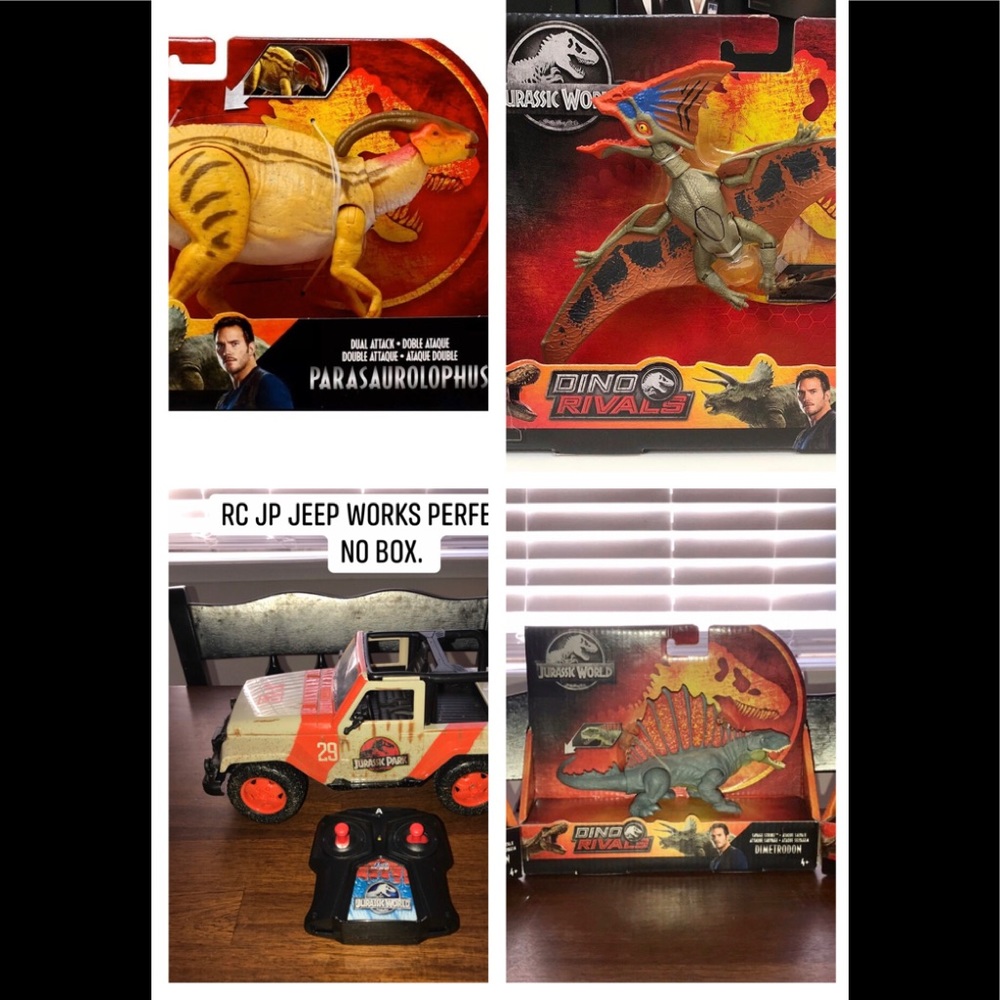 Jurassic Park 4 piece toy lot
